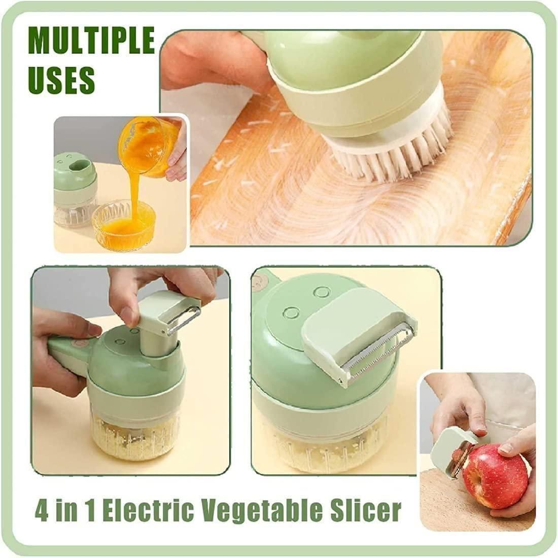 4 in 1 Portable Electric Vegetable Cutter Set b9bzkp-un