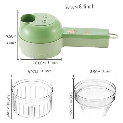 4 in 1 Portable Electric Vegetable Cutter Set b9bzkp-un