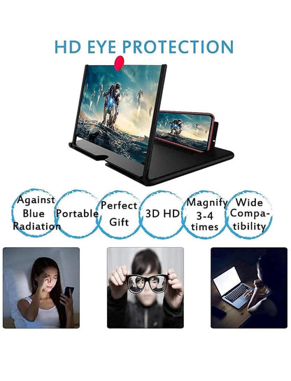 Portable 12X View F3 Screen Expander 3D Magnifier for Mobiles and Watching Movies Screen Expanders & Magnifiers b9bzkp-un