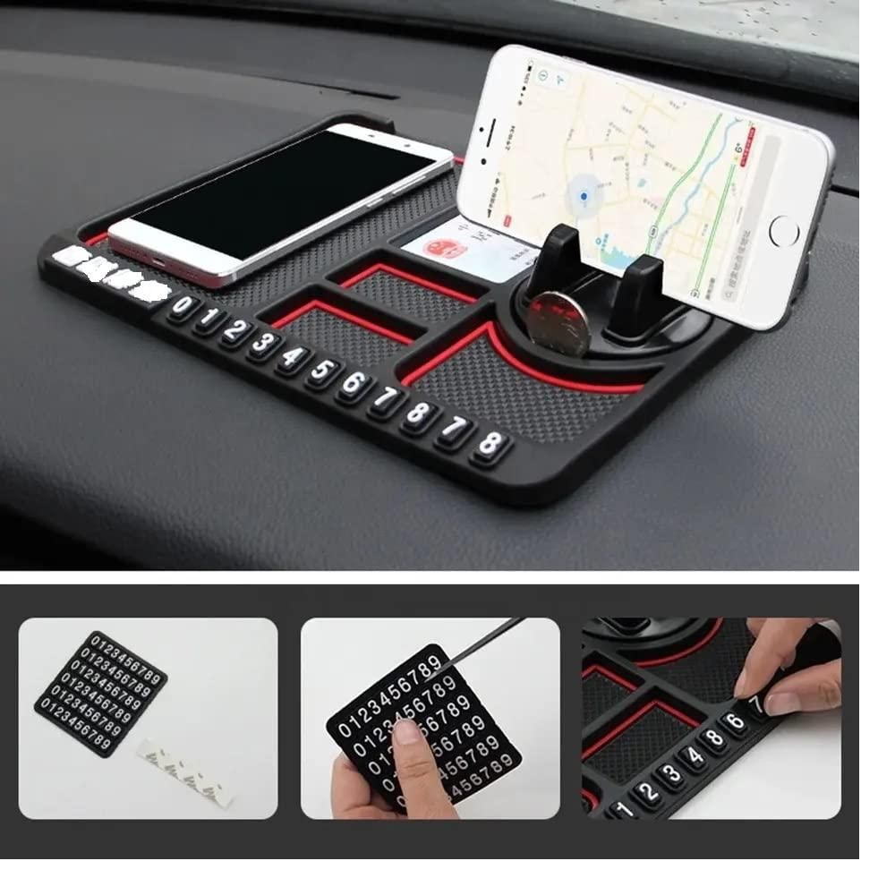 HSR Car Accessories Multifunction Phone GPS Holder Anti-Slip Silicone Pad and Car Mobile Holders for Car Dashboard b9bzkp-un