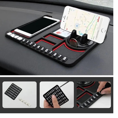 HSR Car Accessories Multifunction Phone GPS Holder Anti-Slip Silicone Pad and Car Mobile Holders for Car Dashboard b9bzkp-un