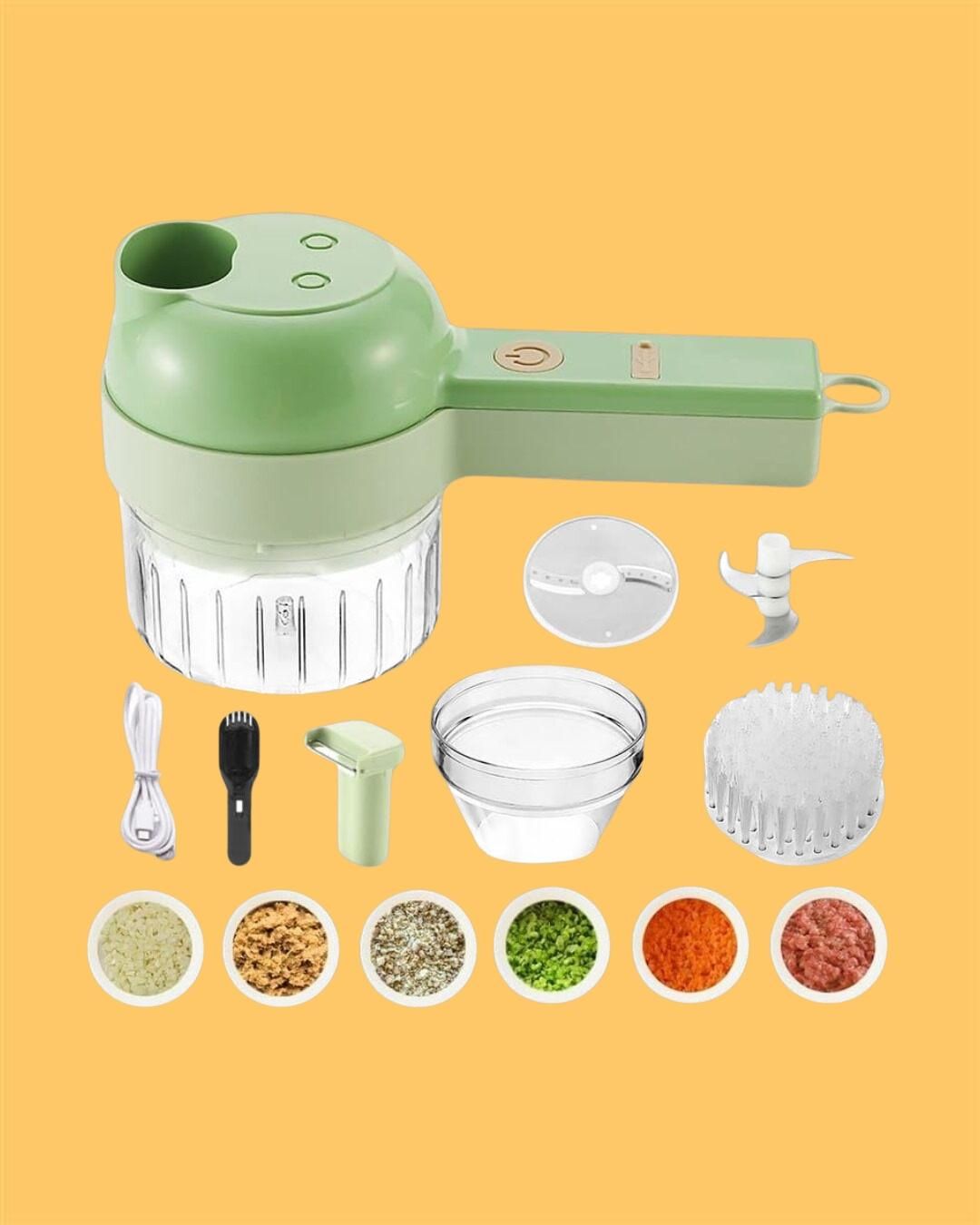 4 in 1 Portable Electric Vegetable Cutter Set b9bzkp-un