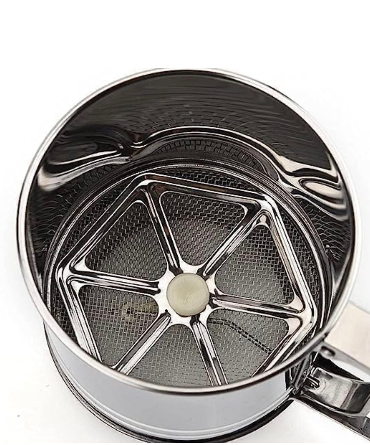 BRISTIVA Premium Stainless Steel Flour Sifter / Strainer – Hand Press, Durable Orbitustore
