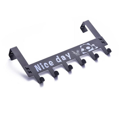 Solitude Carbon Metal Multipurpose Removable Door / Wall Hanger — Sleek Matte Finish, 360° Swivel, No-Nails Installation Orbitustore