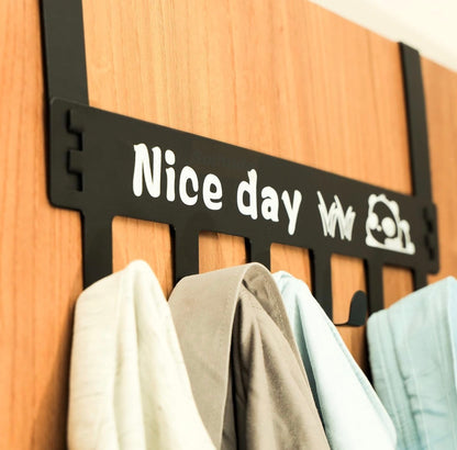 Solitude Carbon Metal Multipurpose Removable Door / Wall Hanger — Sleek Matte Finish, 360° Swivel, No-Nails Installation Orbitustore