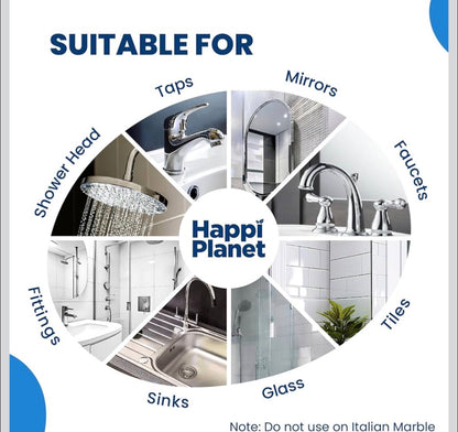 Happi Planet Foaming Limescale Remover & Kitchen Cleaner – Multipurpose, Plant-Based, Non-Toxic (500 ml) Orbitustore