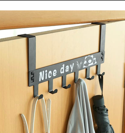 Solitude Carbon Metal Multipurpose Removable Door / Wall Hanger — Sleek Matte Finish, 360° Swivel, No-Nails Installation Orbitustore