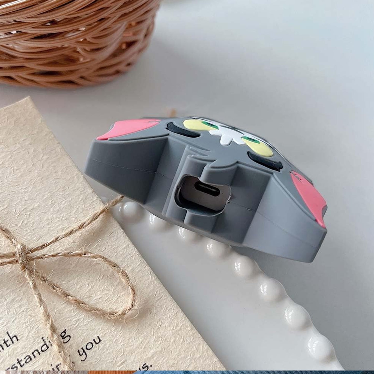 Cartoon Character Silicon Charger Case Cover For Ip 18-20w (Mix Design  1 Pc) Wukusy