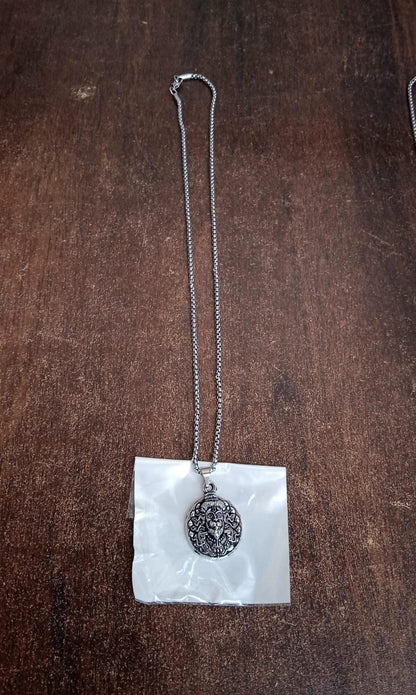 Hanuman Facelocket With Chain Pendant Necklace Chain (1 Pc) Wukusy